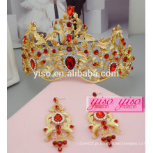 Headbands vestidos decorativos personalizados princesa casamento tiara e brincos set
